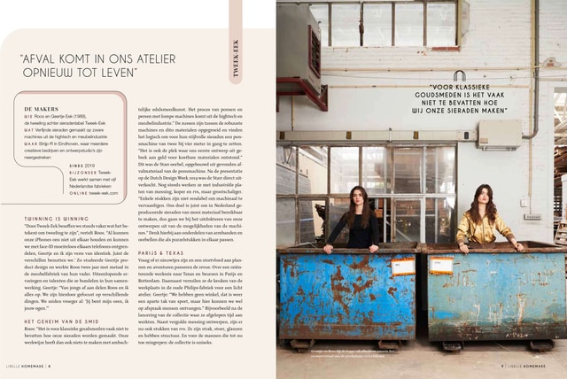 Libelle, interview, ontwerpersduo