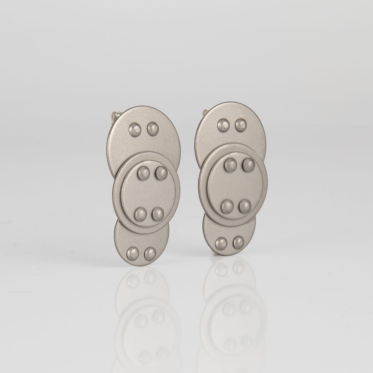 UNI POP ROUND, EARRINGS, STAINLESS STEEL, SIDE_WEB