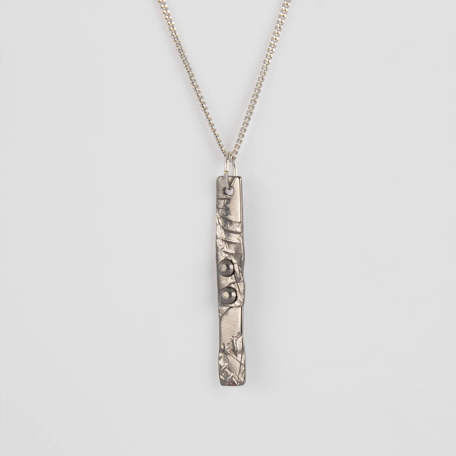 UNI SCREWS NECKLACE S, NECKLACE, STAINLESS STEEL, SIDE