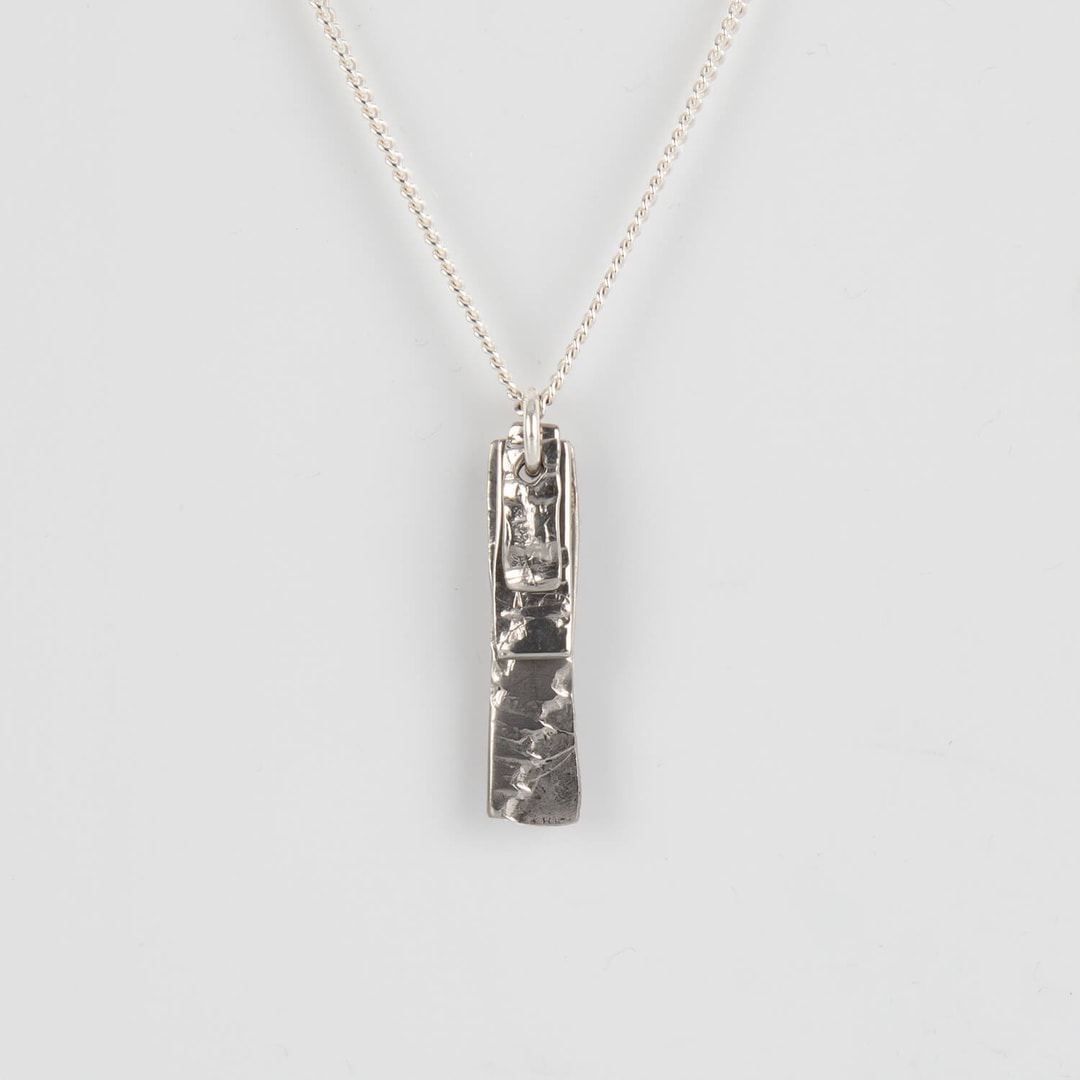 UNI SCREWS NECKLACE B, NECKLACE, STAINLESS STEEL, FRONT, WEB