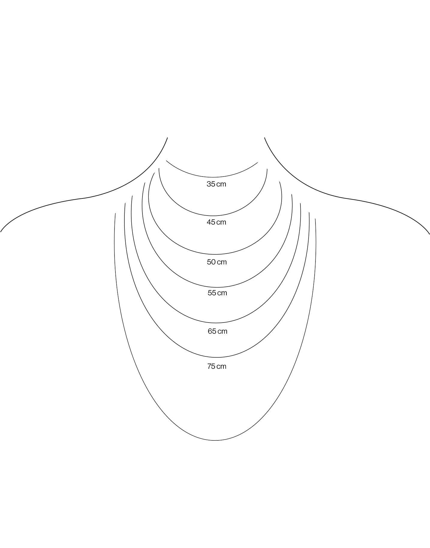 NECKLACE , SIZE GUIDE , 2