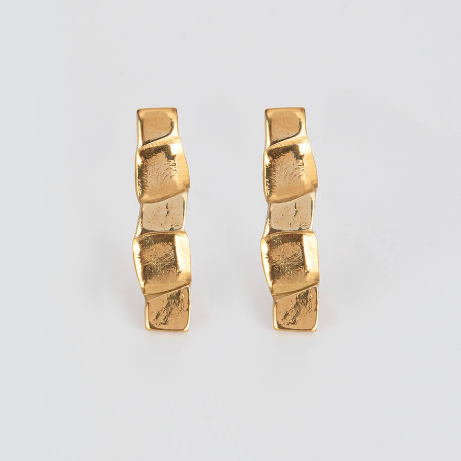 OLONG , ARK , EARRINGS , FRONT , 24KRTGP
