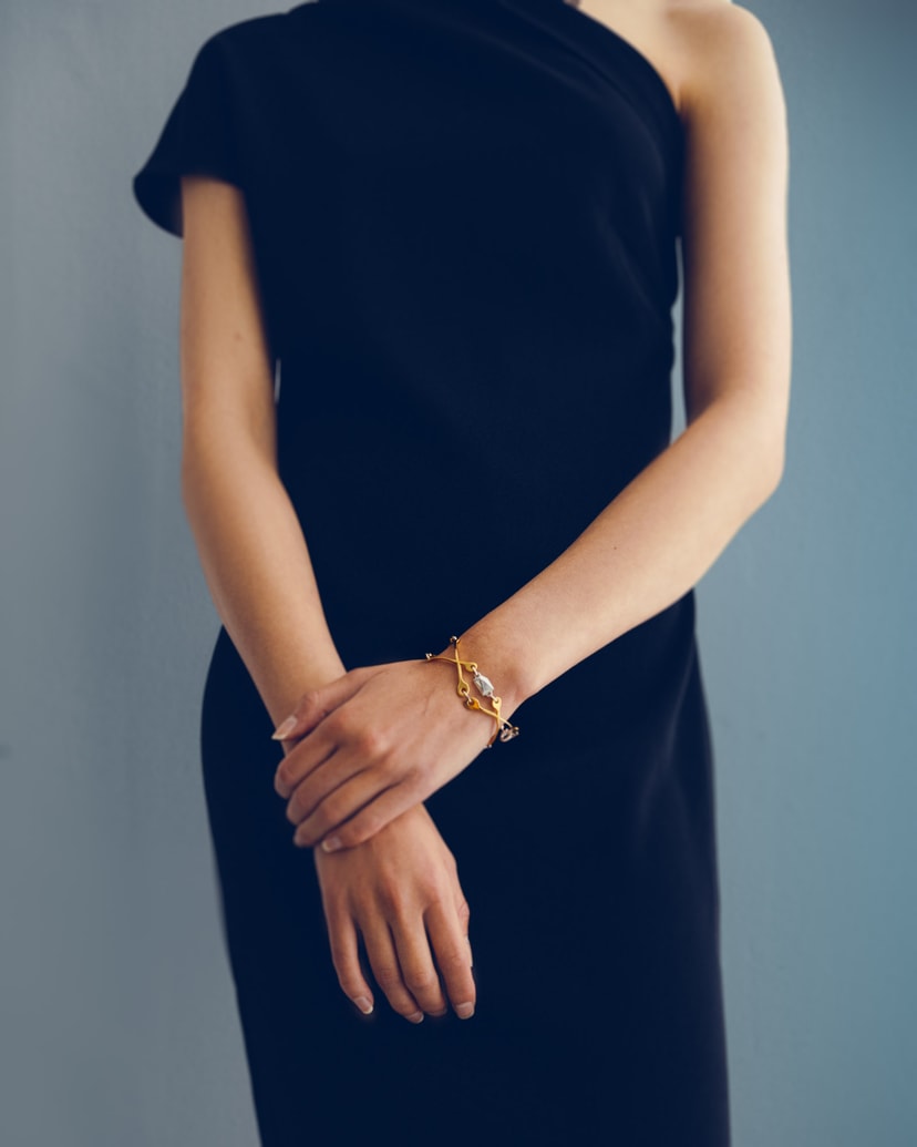CAMPAGNE , DIAMOND , CROSS , BRACELET , LOW , RECHTHOEKIG