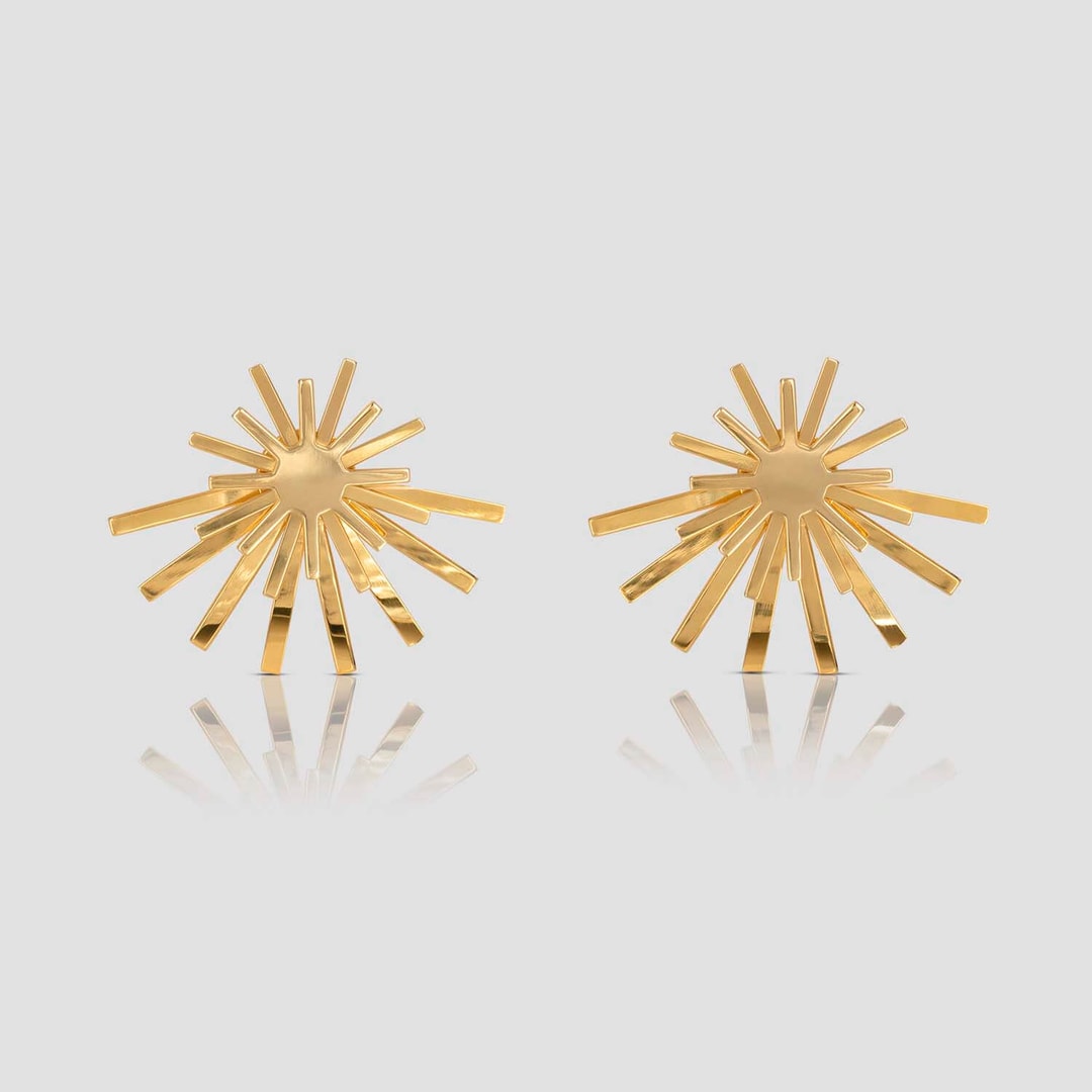 STARR , EARRINGS , 24KRTGP