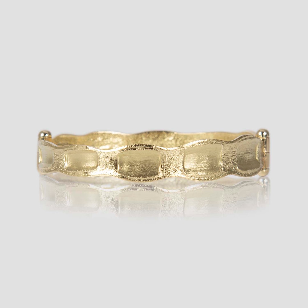 BRACELET , FRONT , 18KRTGP , LOW