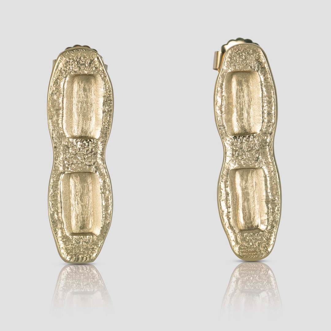 EARRING , FRONT , 18KRTGP , LOW