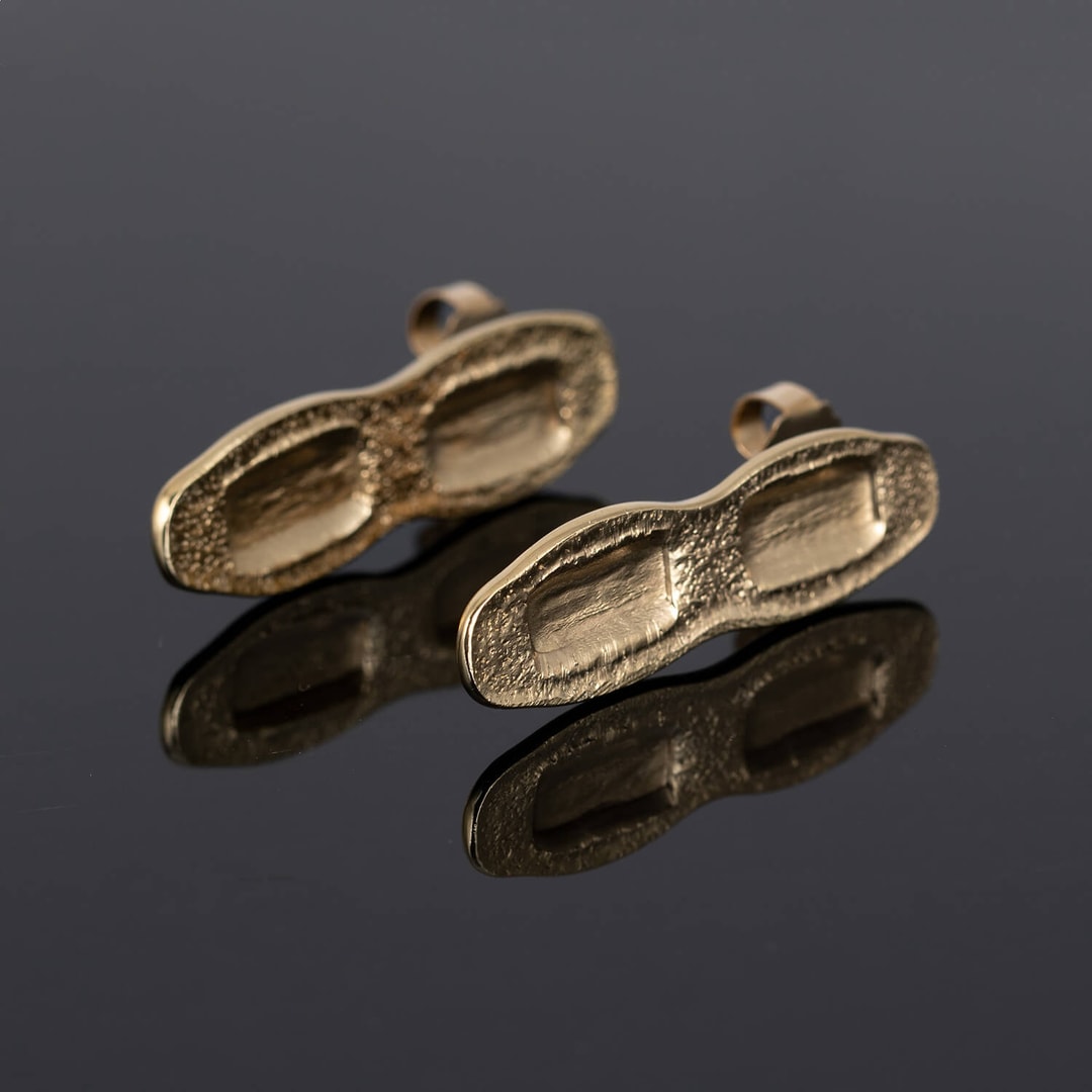 EARRING , FRONT , 18KRTGP , LOW
