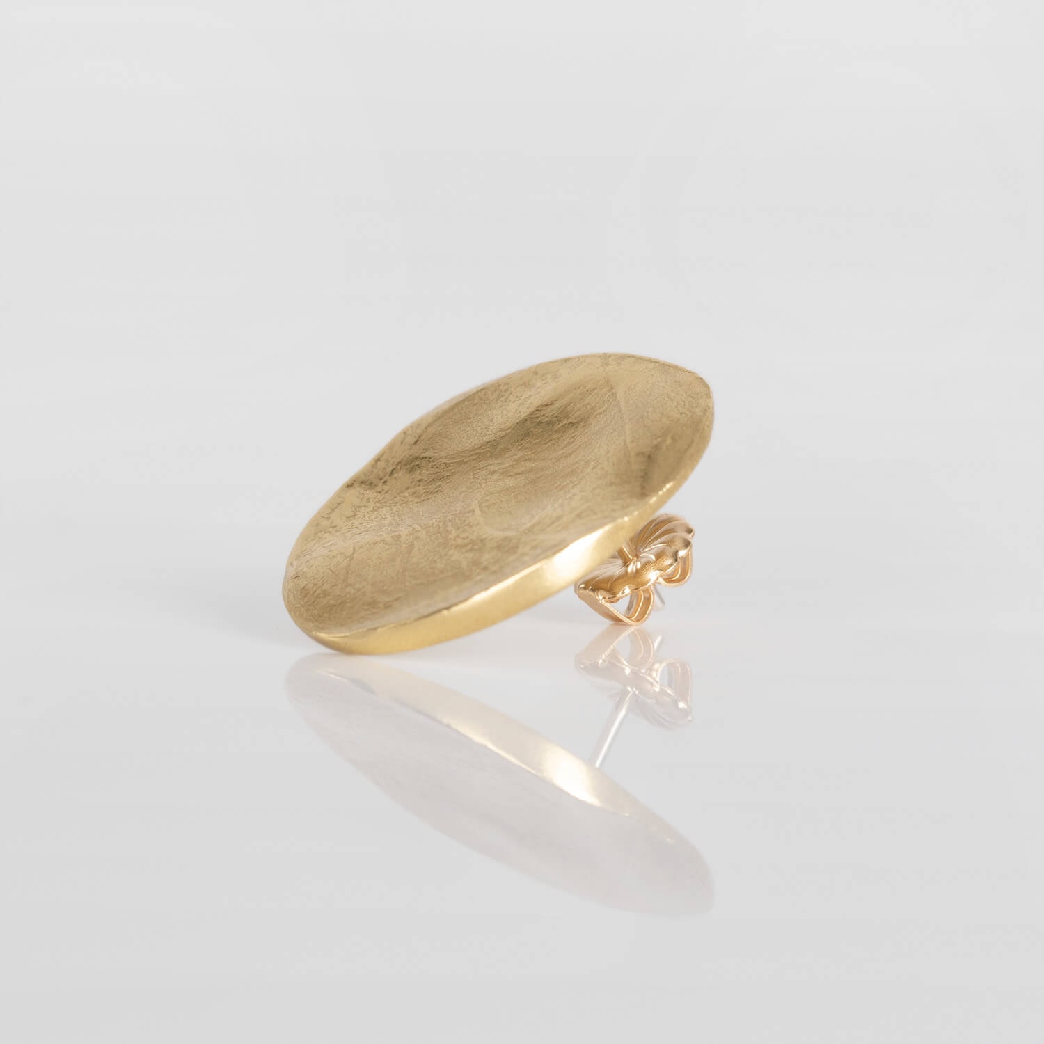 STARR, ROUND, EARRING, SIDE, BRASS, WEB