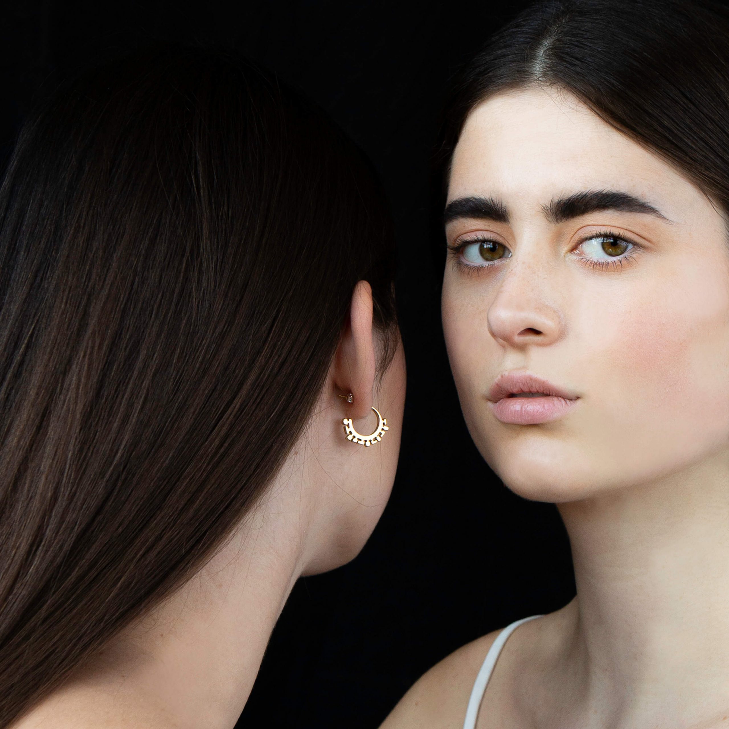 croontjes, earrings, 24k gold plated, kopie 2