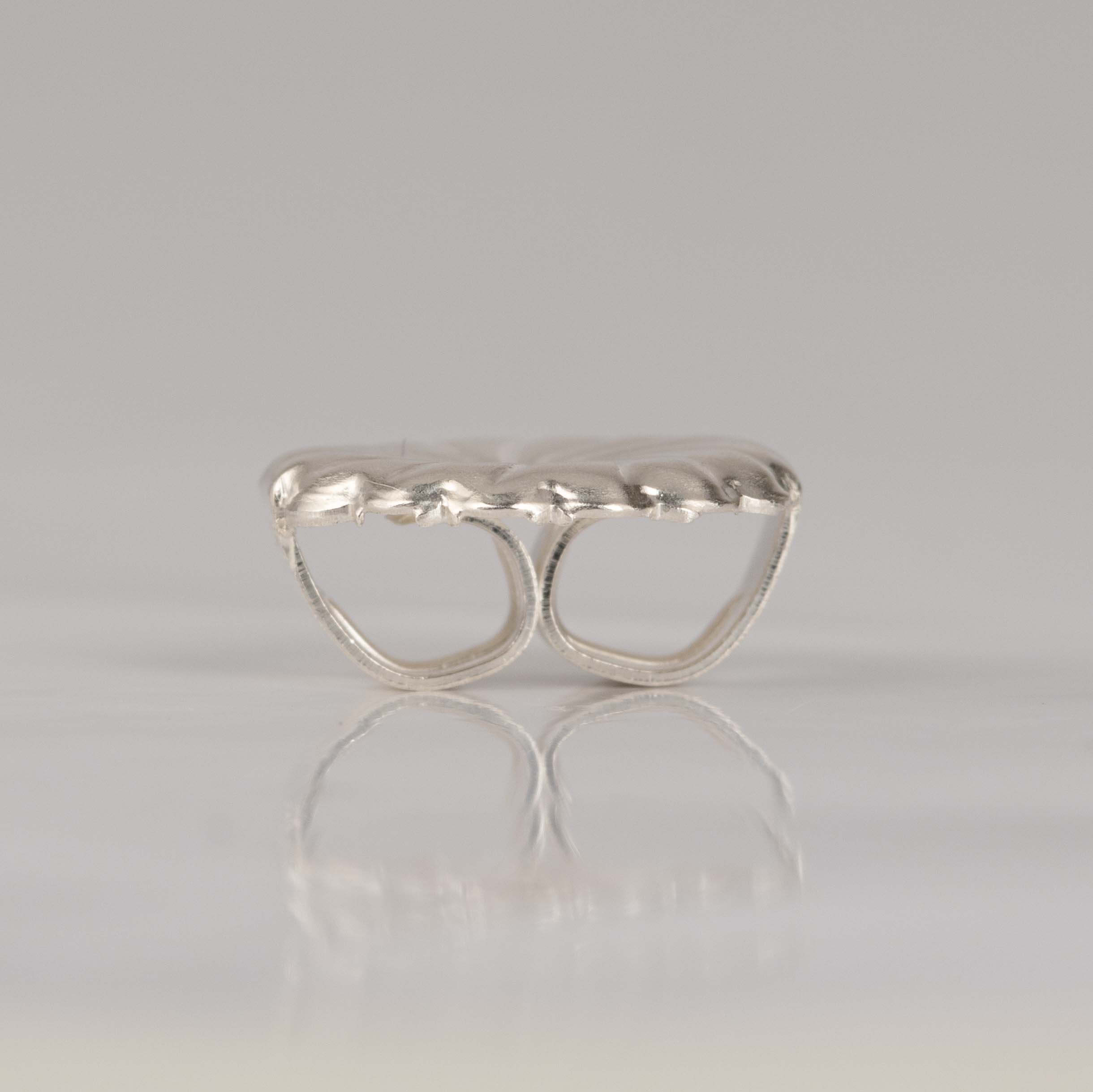 Scrolls, Butterfly, Silver