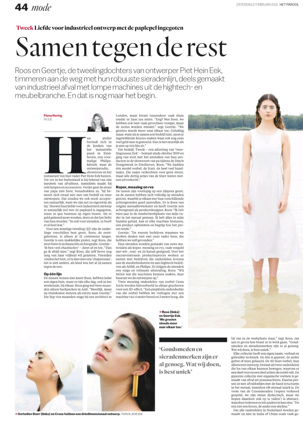 Het Parool, 27-02-2021, interview