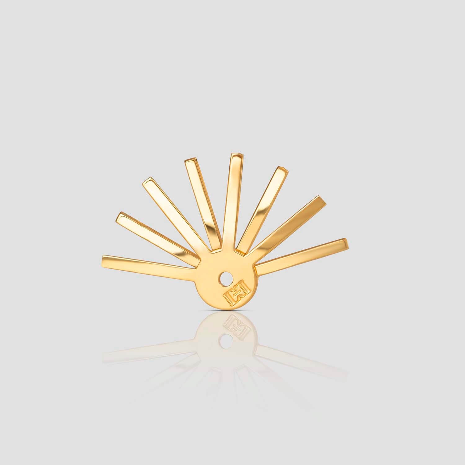 STARR , EARRING , FRONT , 24KRTGP