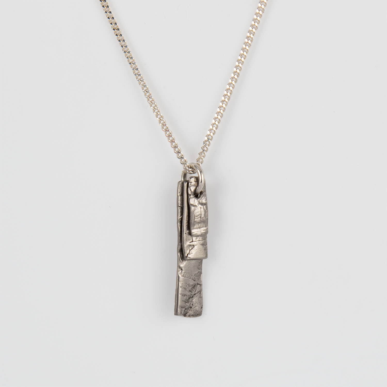 UNI SCREWS NECKLACE B, NECKLACE, STAINLESS STEEL, SIDE, WEB