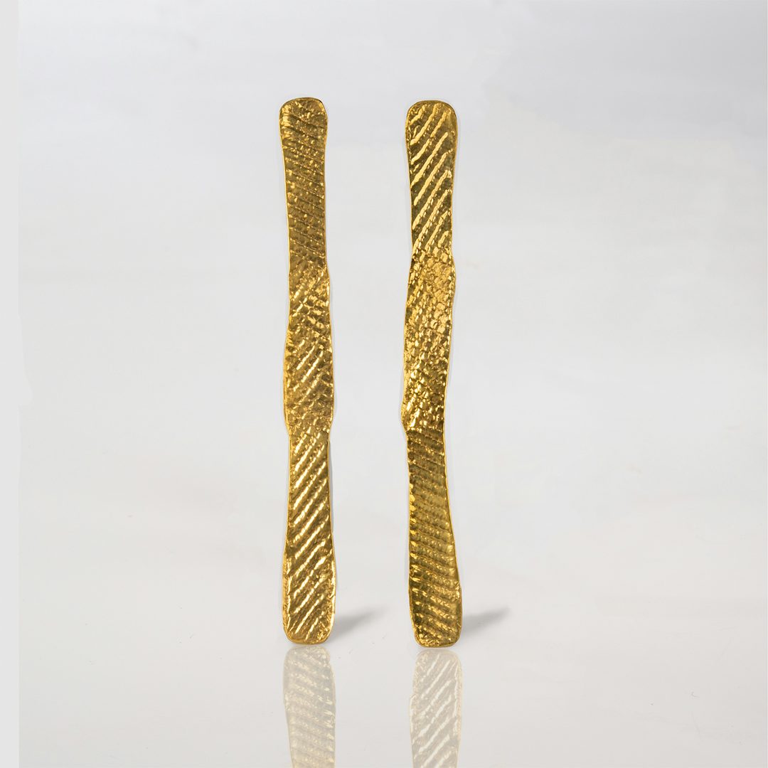 olonglong, earrings, 24k gold plated, web