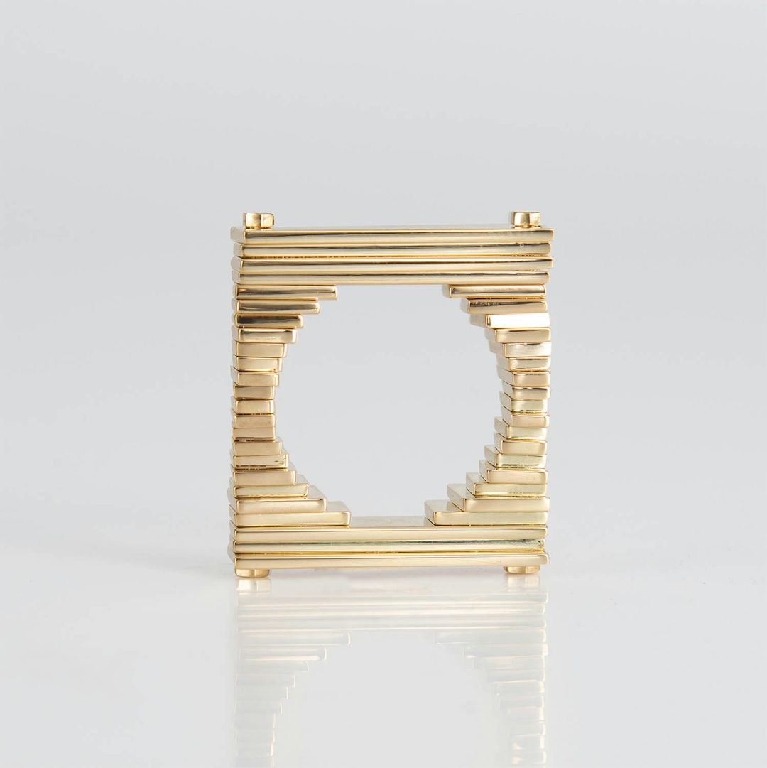 STACK, RING, 14K GOLD PLATED, FRONT, WEB