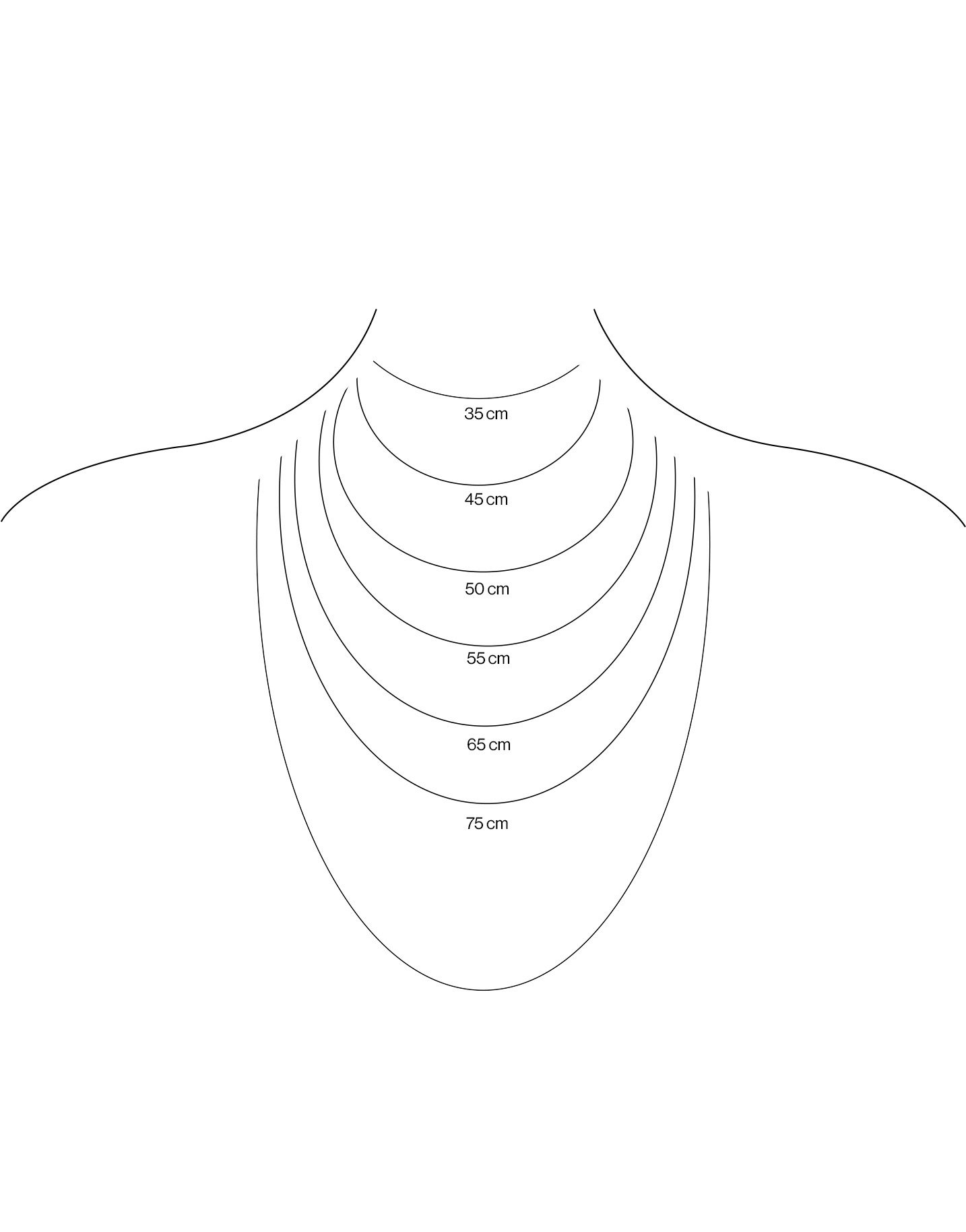 NECKLACE , SIZE GUIDE , 2