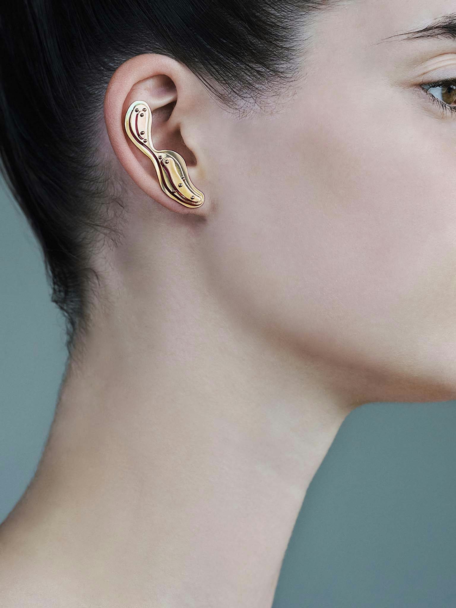 stack , earrings , 14k gold plated