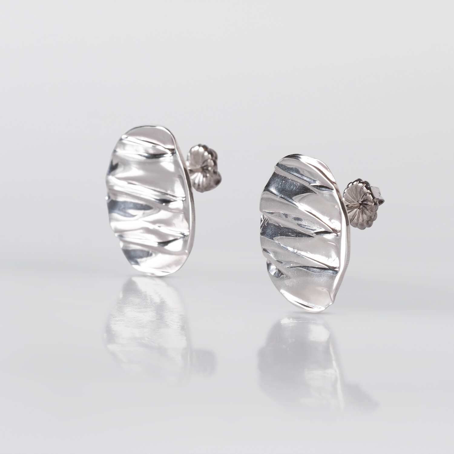 CRAY,WEAVEROUND,EARRINGS,FREE,SILVER,2,WEB