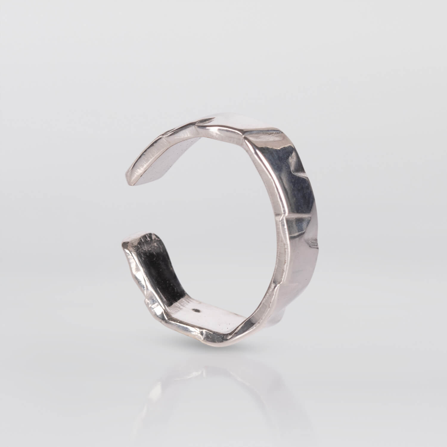 CRAY,WEAVESQUARE,EARCUFF,FREE,SILVER,3,WEB