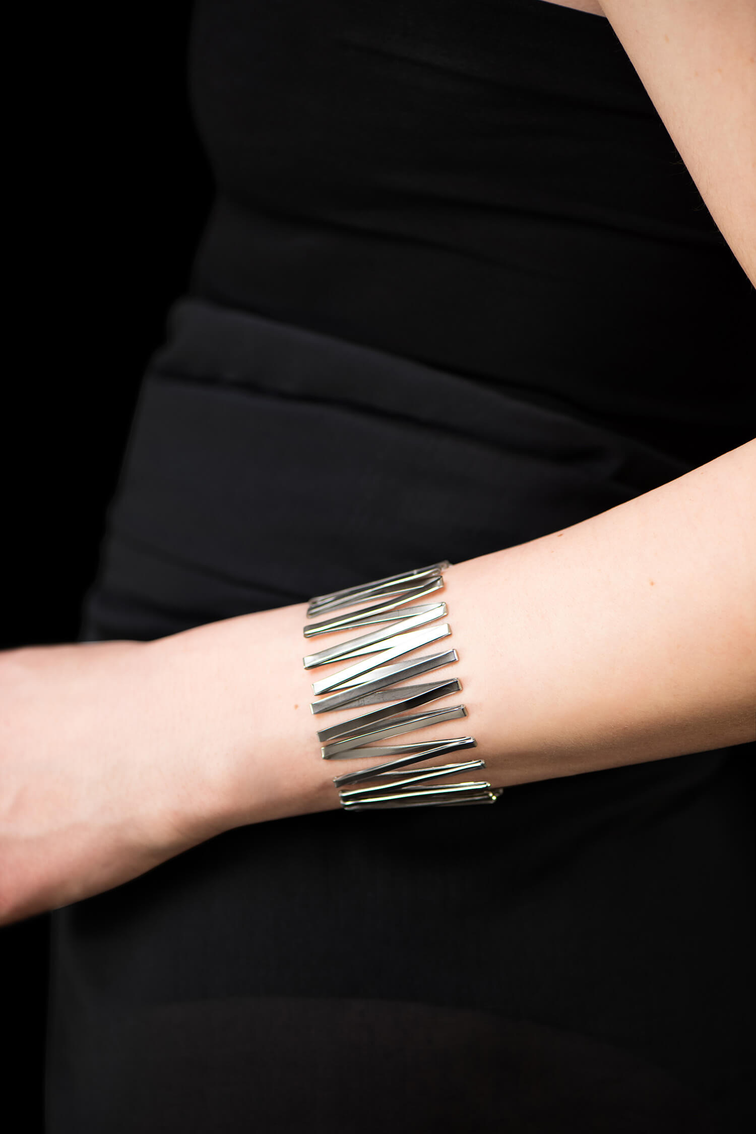 CRAY,WEAVE,BRACELET,BODY,SILVER,WEB