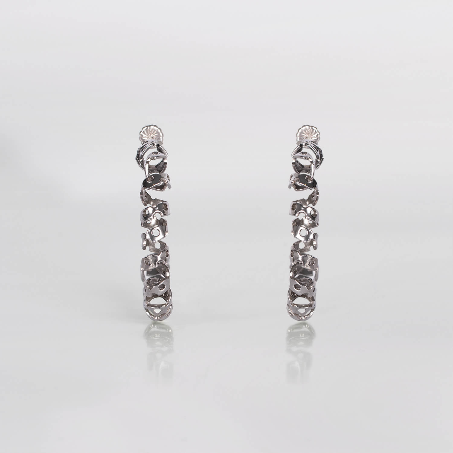 GRAY,CIRCLEROUCH,EARRINGS,FREE,SILBER,WEB