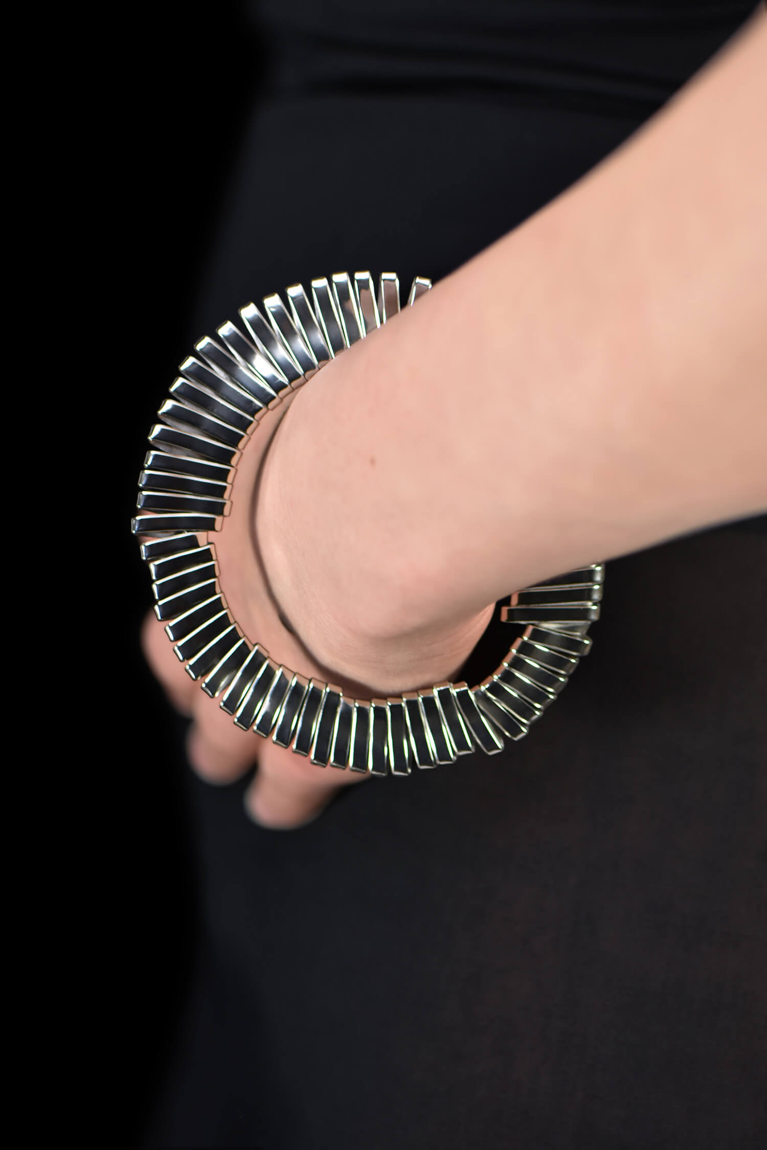 GRAY,LAPSEAL,BRACELET,BODY,SILVER,WEB