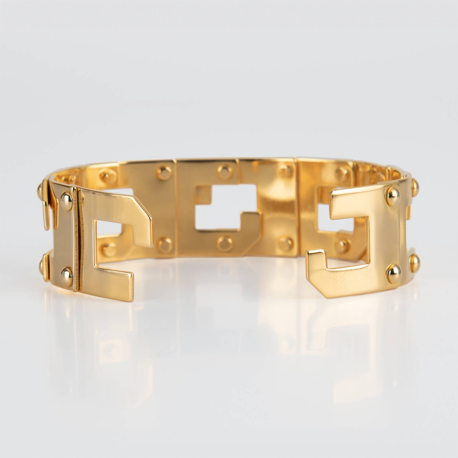 NO LEFT EGYPTPOP, BRACELET, 24K GOLD PLATED, BACK, WEB
