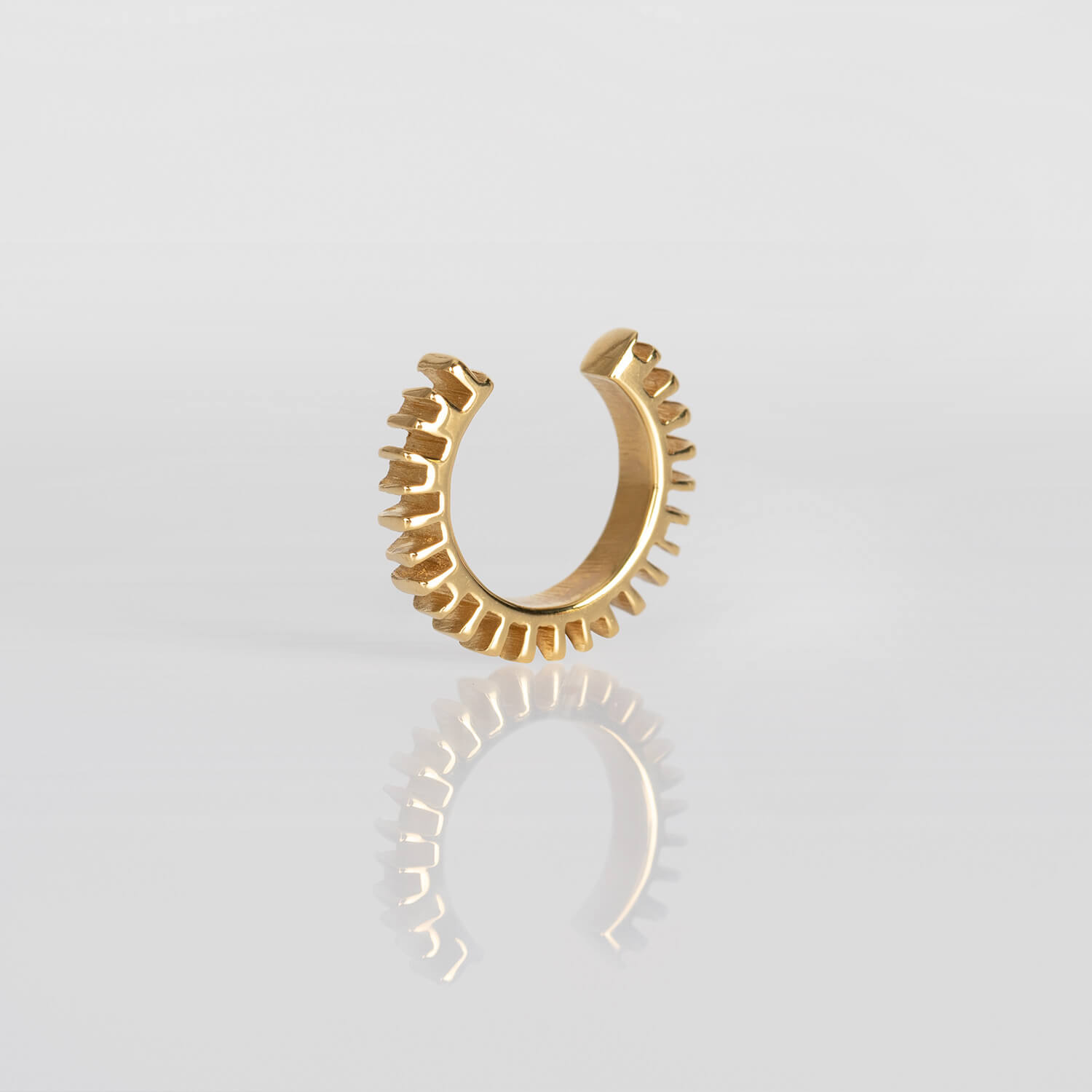 STARR, EARCUFF, EARRINGS, LEFT, SIDE, 24KRTGP, WEB