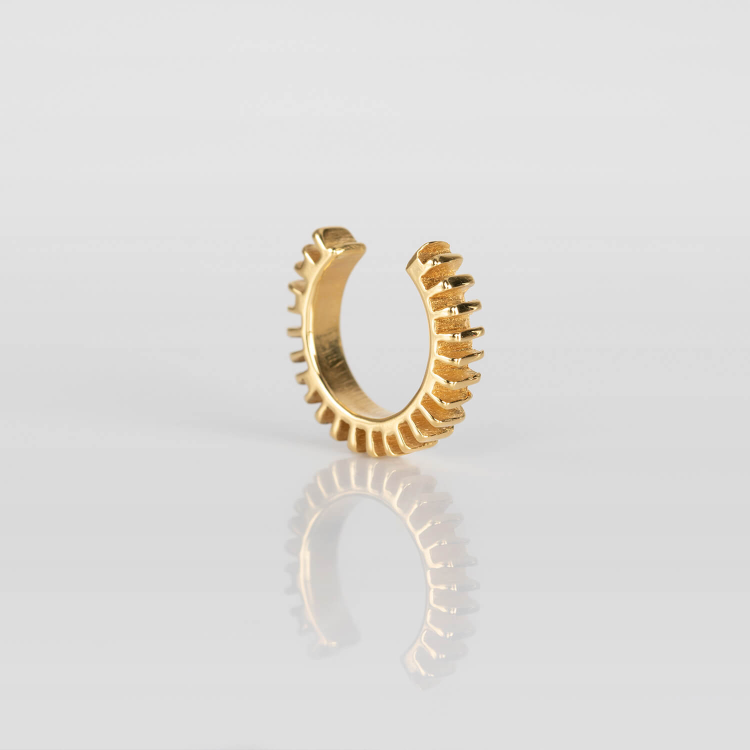 STARR, EARCUFF, EARRINGS, RIGHTSIDE, 24KRTGP, WEB