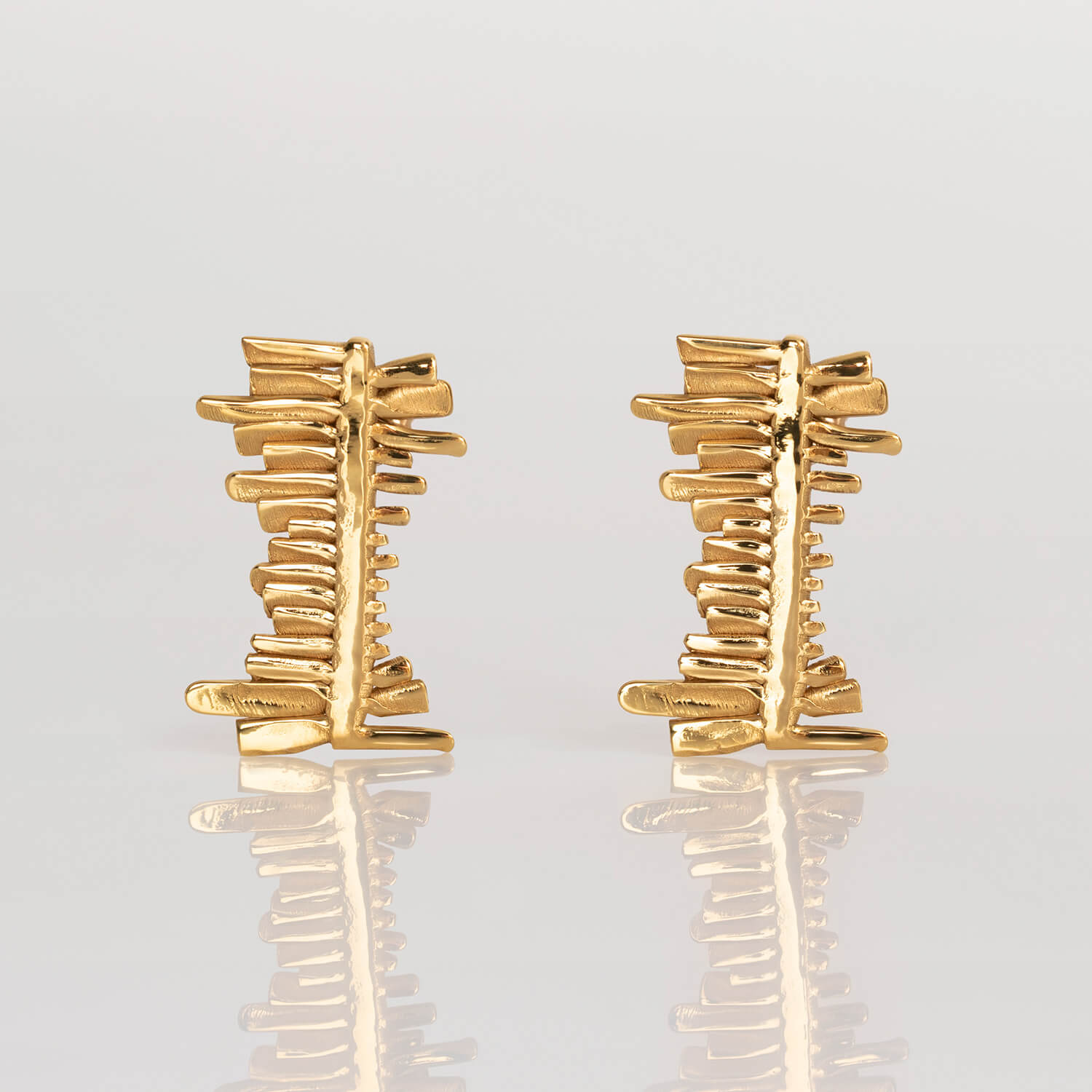 STARR, SKELETON, EARRINGS, FRONT, 24KRTGP, WEB
