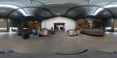 360° panorama — workshop